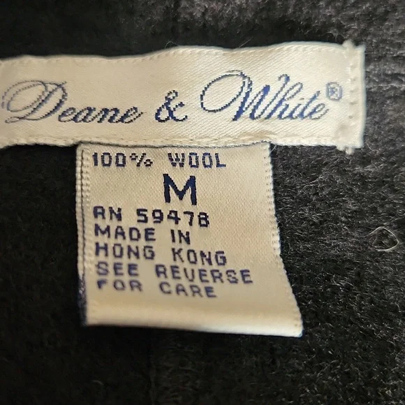 Vintage 90's black wool longline fitted whismigoth closet staple coat.